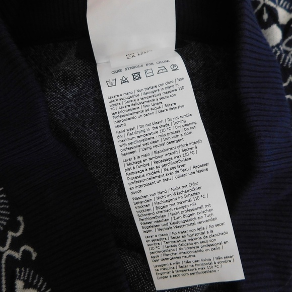 MAX MARA Weekend Magma Knit Pencil Skirt MaxMara Blue Print Knitwear Small - Picture 15 of 16